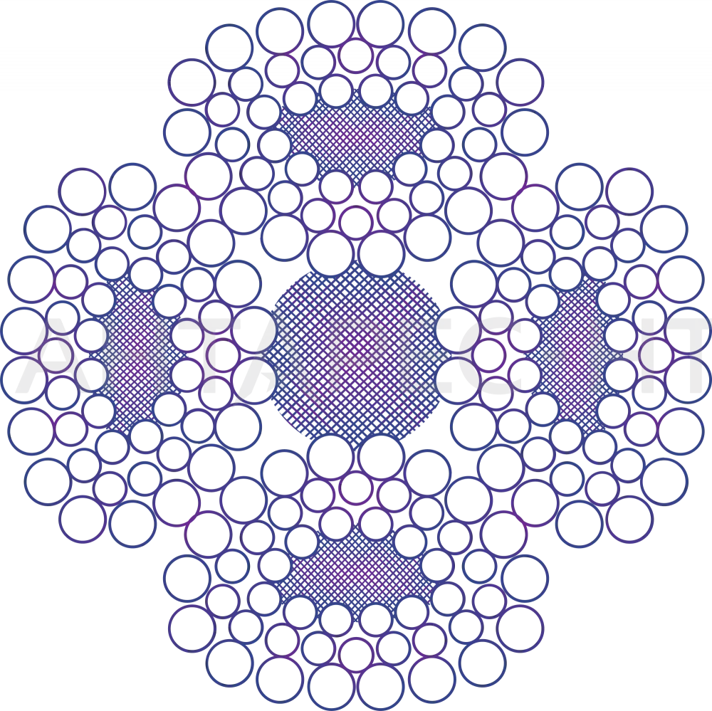 Грузовой канат 4×V48SFC-FC